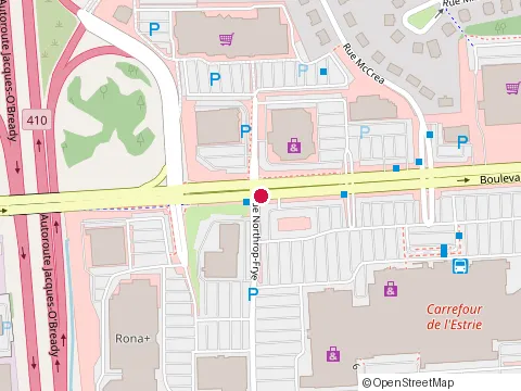 Location of Thai Express Restaurant Sherbrooke at 3050 Boulevard de Portland, Sherbrooke