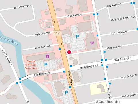 Location of Thaïzone at 2001 Rue Labelle, Saint-Jérôme