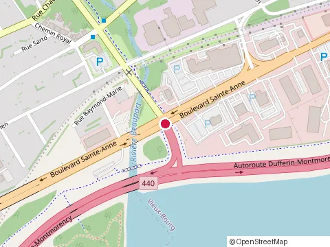 Emplacement de Thaïzone au 3398 Bd Sainte-Anne, Québec