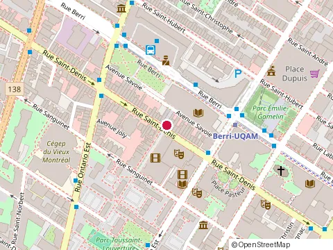 Emplacement de 3 Amigos au 1621  Rue Saint-Denis, Montréal