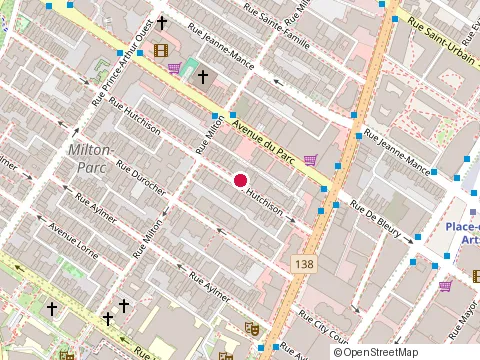 Location of 3474 Hutchison - Interrent at 3474 Rue Hutchison, Montréal