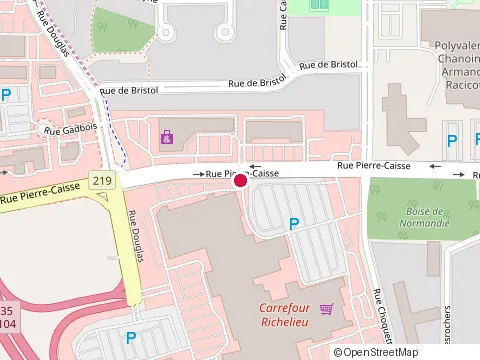 Location of A&W at 360-600 Rue Pierre-Caisse, Saint-Jean-sur-Richelieu