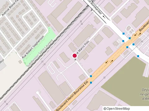 Location of Adexmat at 7911 Avenue Marco-Polo, Montréal