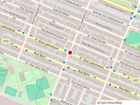 Location of Agira Montreal at 9040 Rue Lajeunesse, Montréal