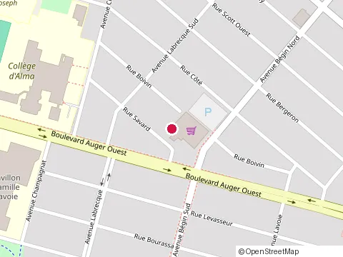 Location of Aki Sushi at 370 avenue Bégin, Alma