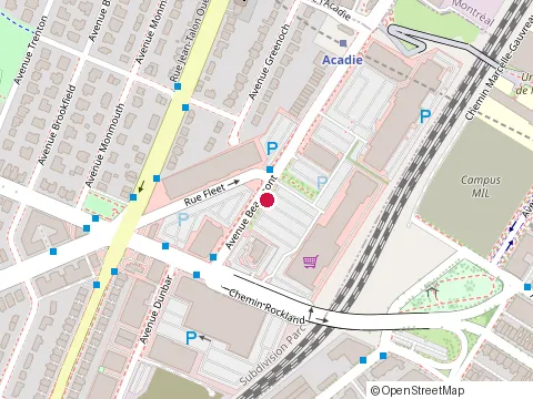 Location of Aki Sushi at 1280 Beaumont Ave, Mount Royal