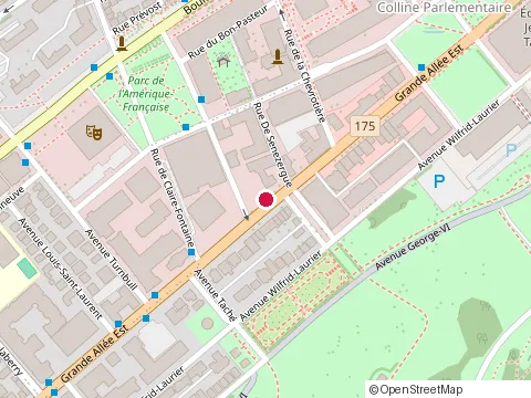 Location of Association Québécoise des Lobbyistes at 500 Grande Allee E, Québec
