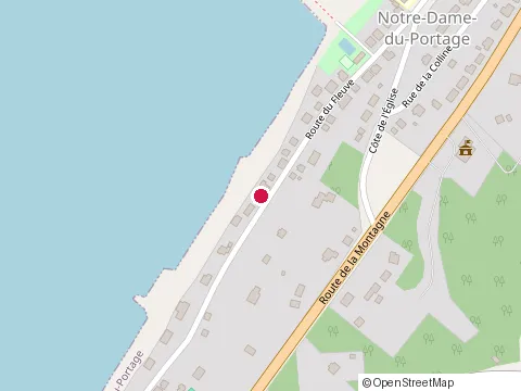 Location of Auberge du Portage at 671 route du Fleuve, Notre-Dame-du-Portage