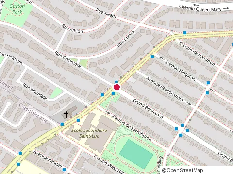 Location of Baskin Robbins Ice Cream at 6170 Chemin de la Côte-Saint-Luc, Montréal