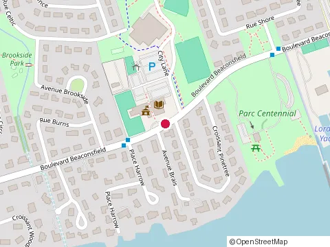 Location of Beaconsfield Recreation Centre at 1974 City Ln, Beaconsfield