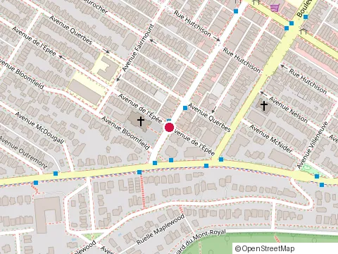 Location of Boulangerie au Pain Doré at 1145 Avenue Laurier O, Outremont