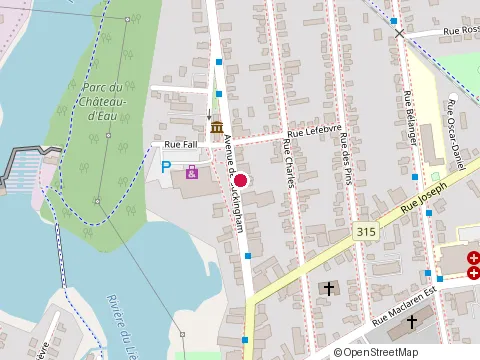 Location of Branchaud Econo at 391 avenue de Buckingham, Gatineau