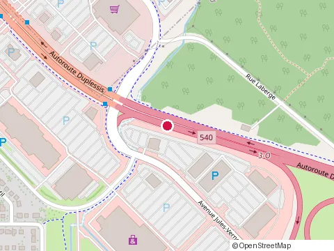 Location of Burger King at 1180 boulevard Duplessis, Sainte-Foy