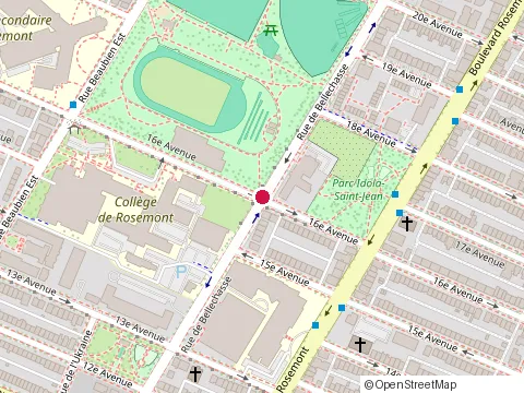 Location of Cégep À Distance at 6300 16E Avenue, Montréal