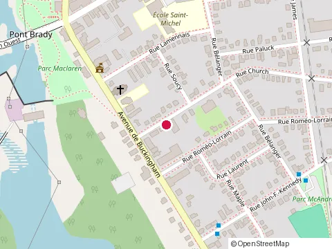 Location of Centre de Protection de l'Enfance et de la Jeunesse de Buckingham at 112 Rue Church, Gatineau