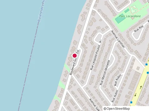 Location of Centre Notre Dame des Anges at 5455 Boulevard Gouin E, Montréal