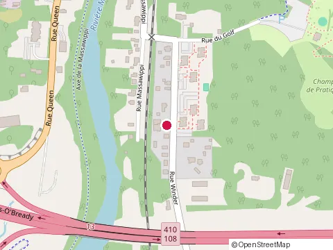 Location of Champlain Regional College Residences at 9 Winder, Sherbrooke