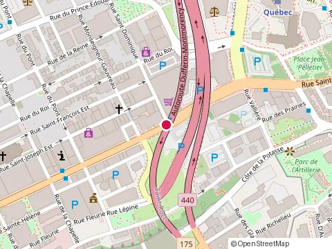 Location of Chez Ashton at 830 boulevard Charest E, Québec