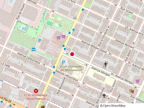 Location of Chomedey-de-Maisonneuve Ecole at 1860 avenue Morgan, Montréal
