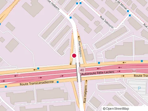 Location of Construction Cal at 3005 Rue Halpern, Saint-Laurent