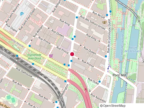 Location of Cybercap at 20 Rue Queen, Montréal