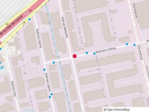 Location of Dama Construction at 117 avenue Lindsay, Dorval