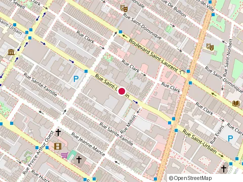 Location of David - Chsld St-Georges at 3550 Rue Saint-Urbain, Montréal