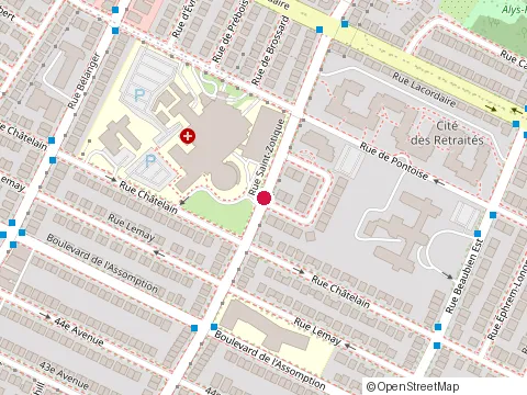 Location of Dr. Anas Nseir at 5655 Rue Saint-Zotique E, Montréal