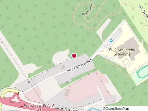 Location of Ecole le Sommet Secondaires at 120 Rue de la Polyvalente, Québec