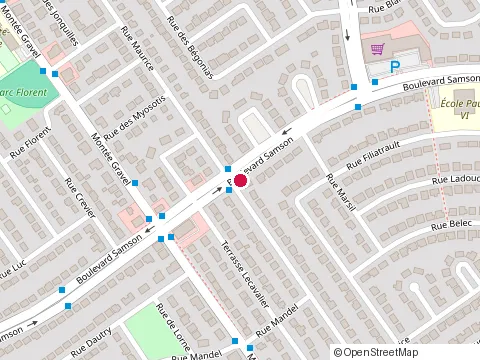 Location of Ecole Paul Vi at 510 boulevard Samson, Laval