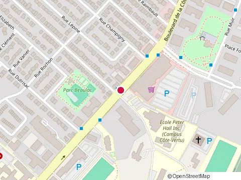 Location of Ecoles Peter Hall at 840 Bd Côte Vertu, Saint-Laurent