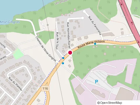 Location of Encadrements Desrochers at 107 Rue Hormidas-Poirier, Saint-Nicolas