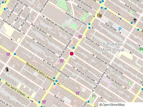 Location of Garden And Grill at 145 avenue du Mont-Royal E, Montréal