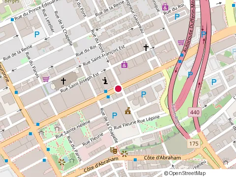 Location of Informatique Multihexa Inc at 640 boulevard Charest E, Québec