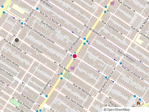 Location of l’Entrepôt Mont-Royal at 1019 Mont-Royal Ave E, Montréal