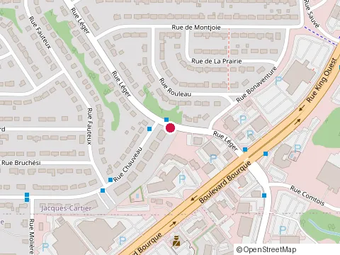Location of l'Optik Farhat at 7 Rue Léger, Sherbrooke