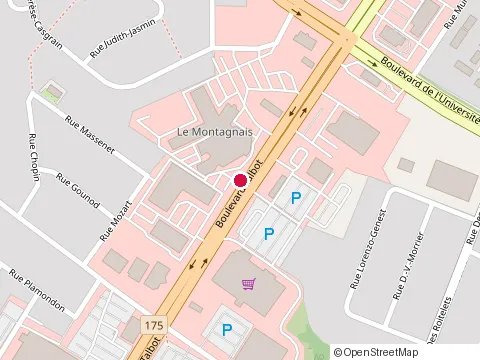 Location of le Légendaire Restaurant Bar at 1080 boulevard Talbot, Chicoutimi