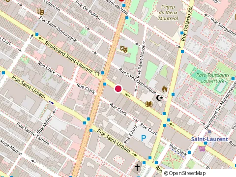 Location of les 7 Doigts de la Main at 2111 Saint-Laurent Blvd, Montréal