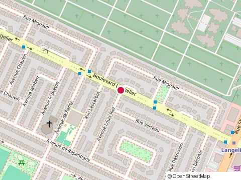 Location of les Franciscains du Canada at 6455 Avenue Louis-Riel, Montréal