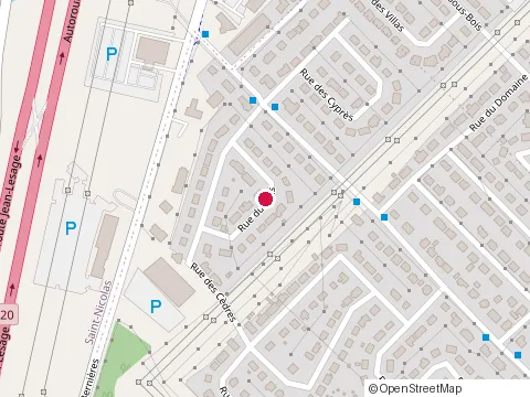 Location of Line Vaillancourt at Rue de Bernières, Lévis