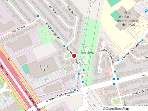 Location of Massage Experts Laval Chomedey at 1500 rue Montgolfier Suite 103, Laval