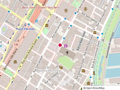 Location of Mc Donald'S at 1 Rue Notre-Dame O, Montréal