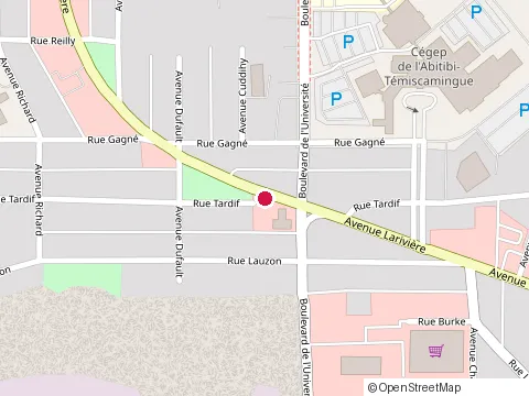 Location of Médic|Santé at 555 avenue Larivière, Rouyn-Noranda
