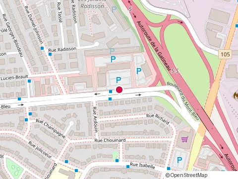 Location of Moca Loca Café Co at 34 Boulevard du Mont-Bleu, Gatineau