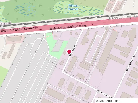 Location of Montréal Brique et Pierre at 3170 Rue Harvey, Saint-Hubert