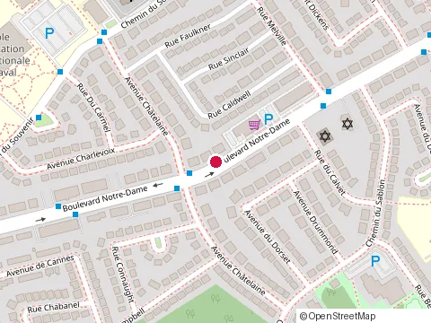 Location of Mr. Puffs at 4879 Boulevard Notre-Dame, Laval