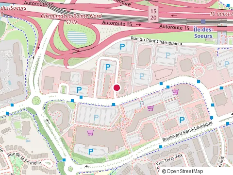 Location of Opto-Plus Inc at 4 place du Commerce, Verdun