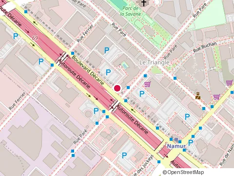 Location of Pavillon de l'Atlantique at 7655 boulevard Decarie, Montréal