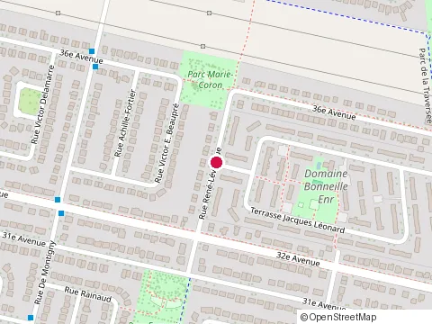 Location of Peintre Pat Landreville at 1025 Terrasse Jacques-Léonard, Montréal