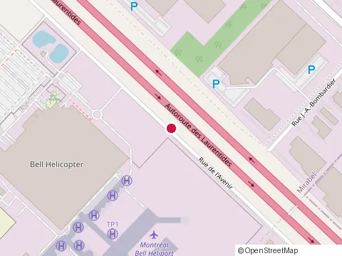 Location of Poulet Rouge at Rue de Chaumont Local 102 Local 102, Mirabel